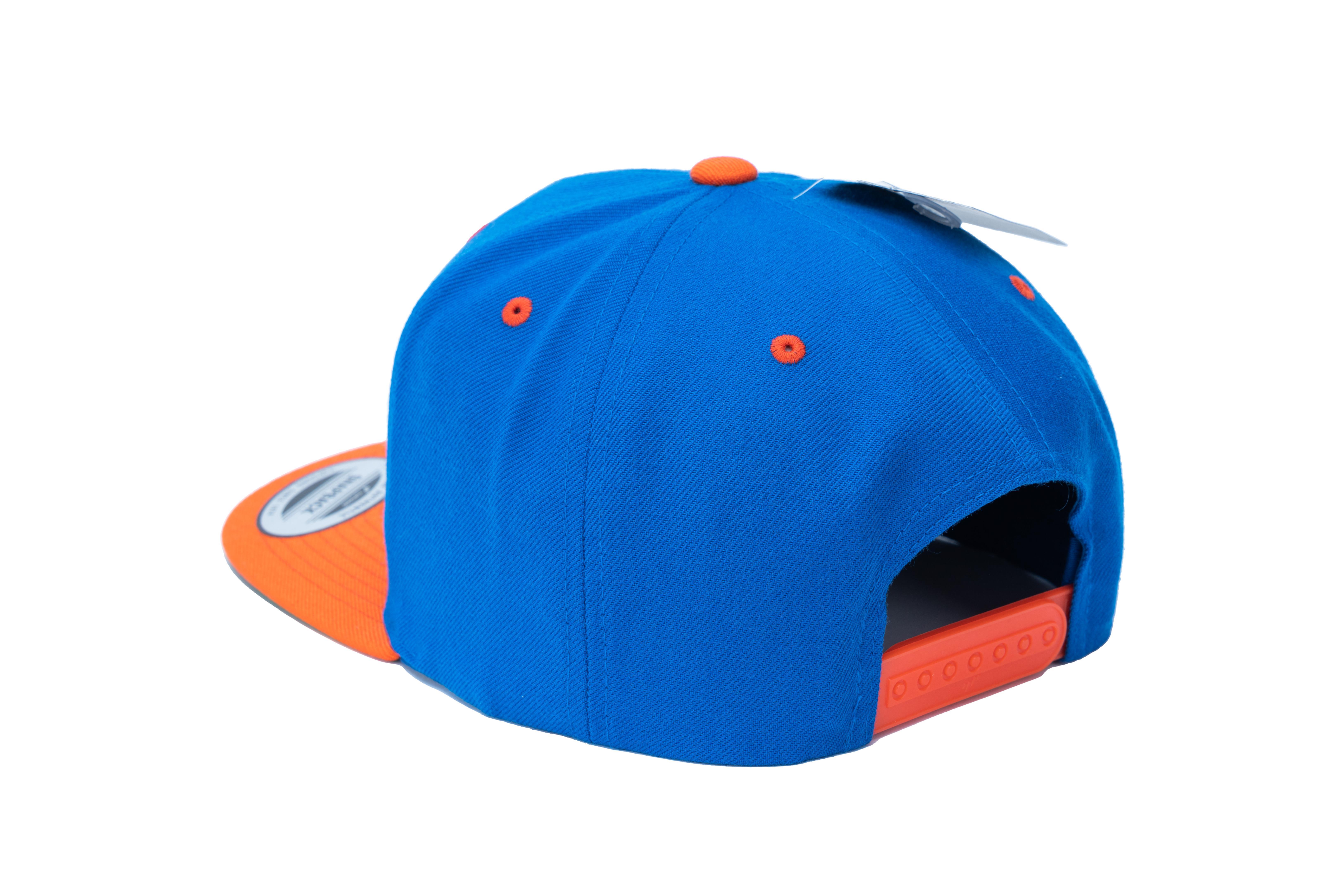 SOLLSO. Classic Snapback 2-Tone Cap, , Royal-Orange