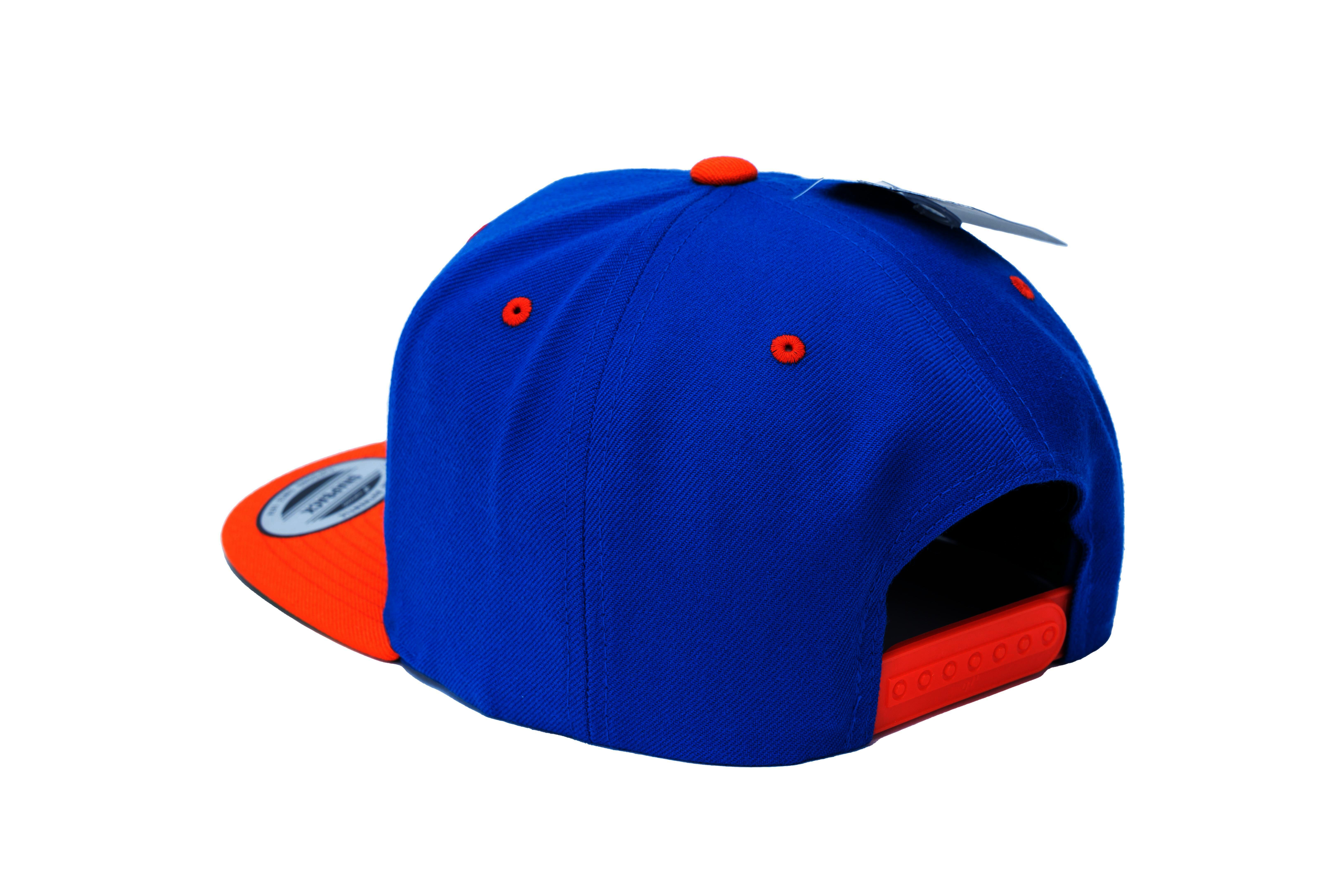 SOLLSO. Classic Snapback 2-Tone Cap, , Royal-Orange