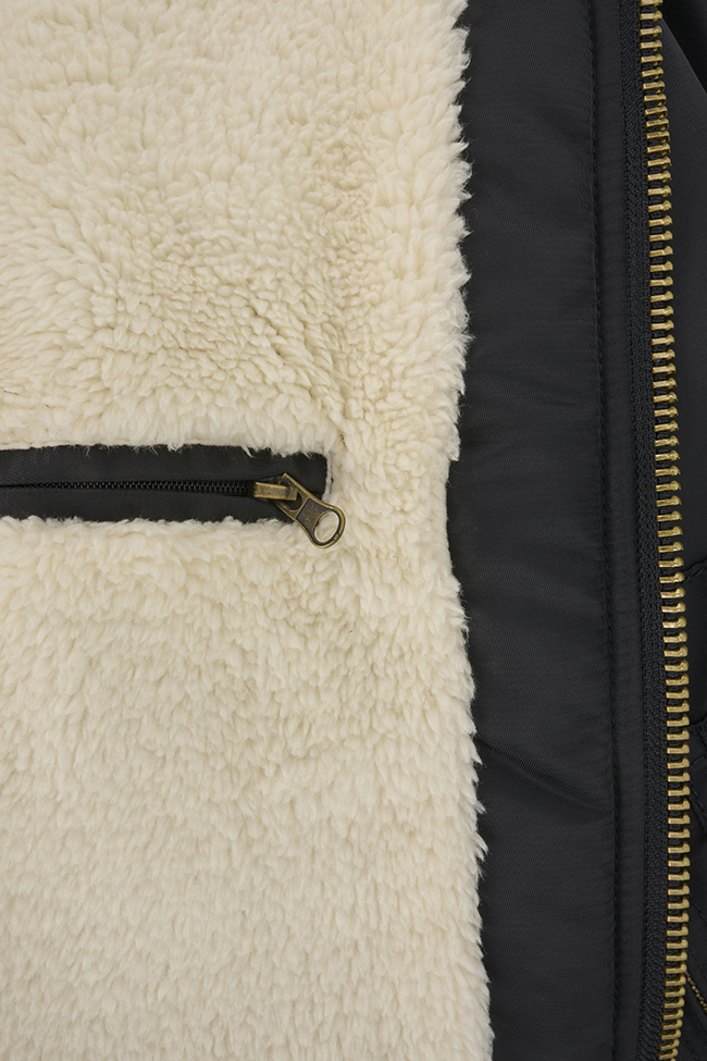 Brandit CWU Jacket hooded schwarz, Größe L