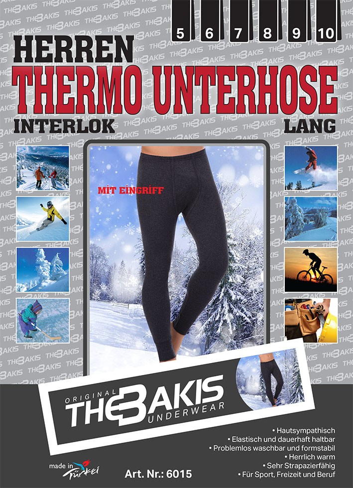 2er-Pack Herren Thermo Unterhose Lang, anthrazit, Gr.9 2er-Pack Herren Thermo Unterhose Lang, anthrazit, Gr.9