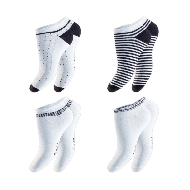 Damen Sneaker Socken 69312, Designmix, 2 x 4er-Pack, Gr.35/38