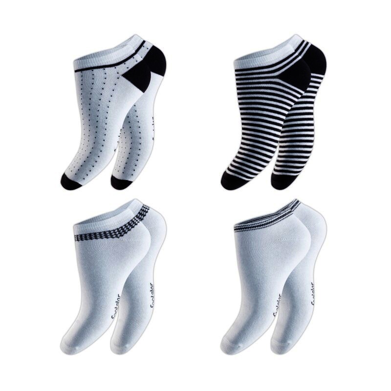 Damen Sneaker Socken 69312, Designmix, 2 x 4er-Pack, Gr.35/38