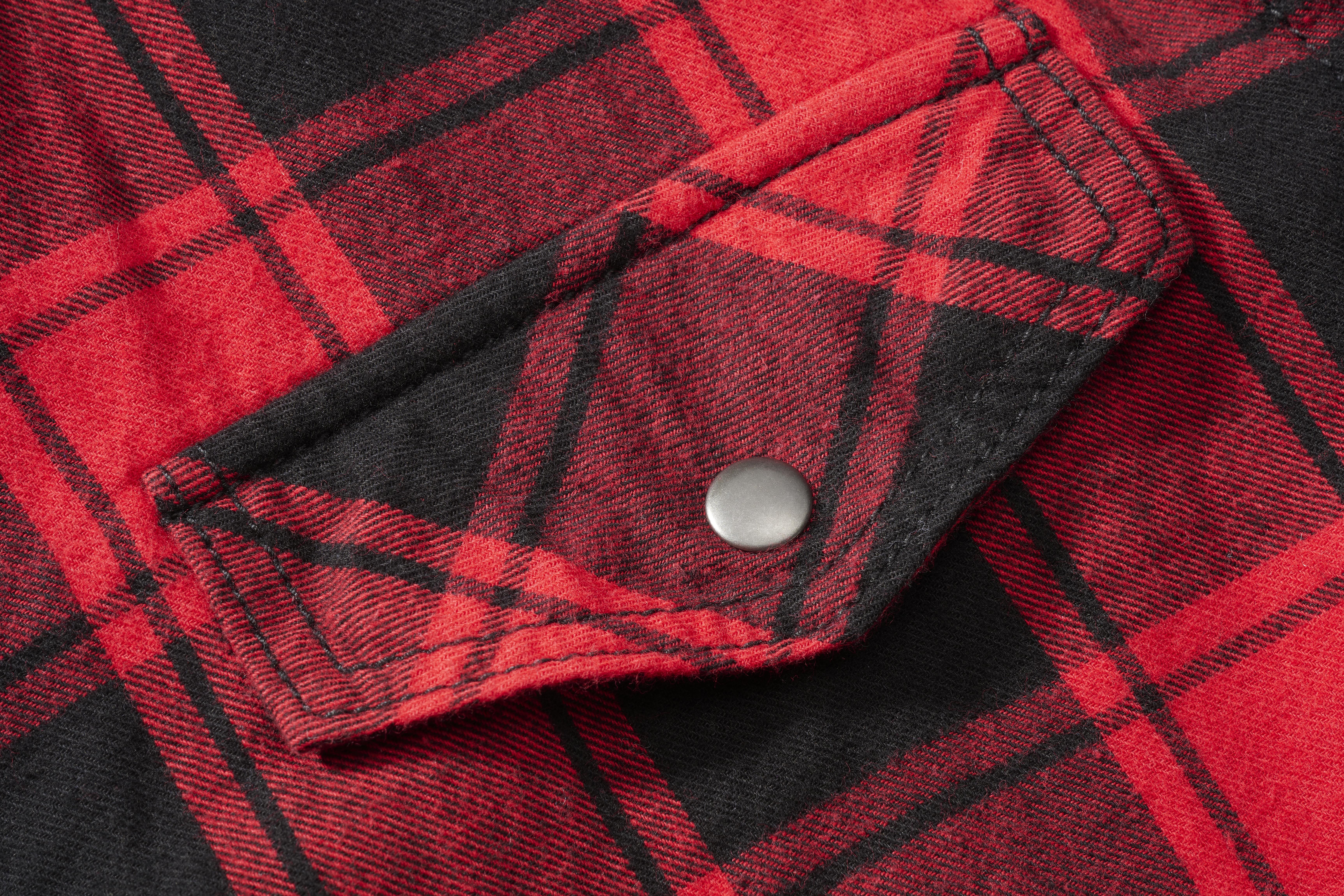 Brandit Checkshirt, Farbe rot/schwarz, Größe L