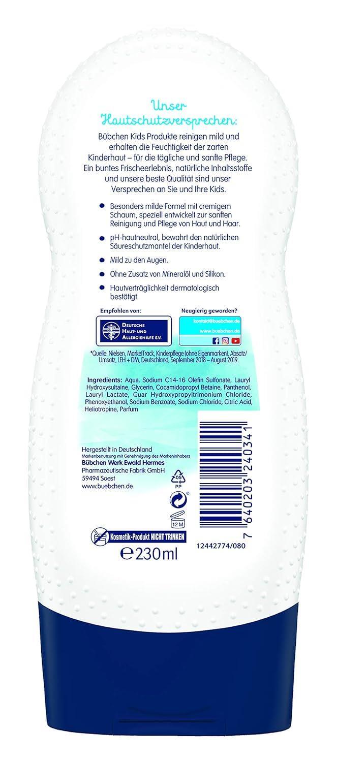 Bübchen Kinder-Shampoo und Duschgel sensitiv, 4 x 230ml