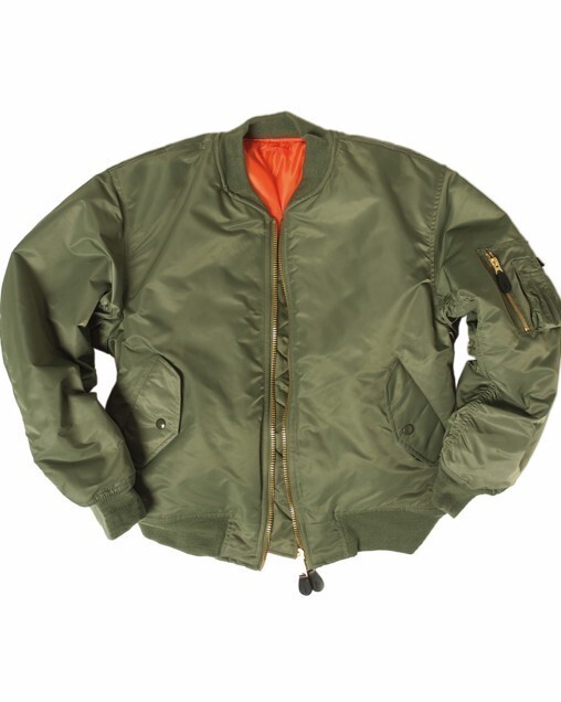 US FLIEGERJACKE 'MA1® BASIC', OLIV, GR.M