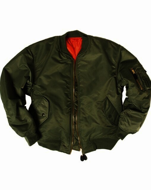 US FLIEGERJACKE 'MA1® BASIC', OLIV, GR.M