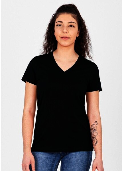 JAKO Damen T-Shirt Organic, schwarz, Gr.38