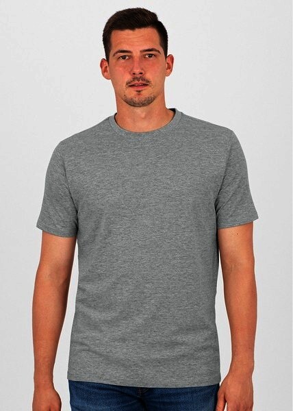 JAKO Herren T-Shirt Organic, hellgrau meliert, Gr.4XL