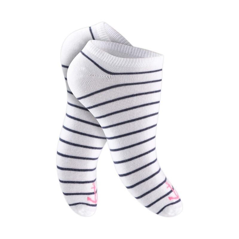 Damen Sneaker Socken 65249, maritim, 2 x 4er-Pack, Gr.35/38
