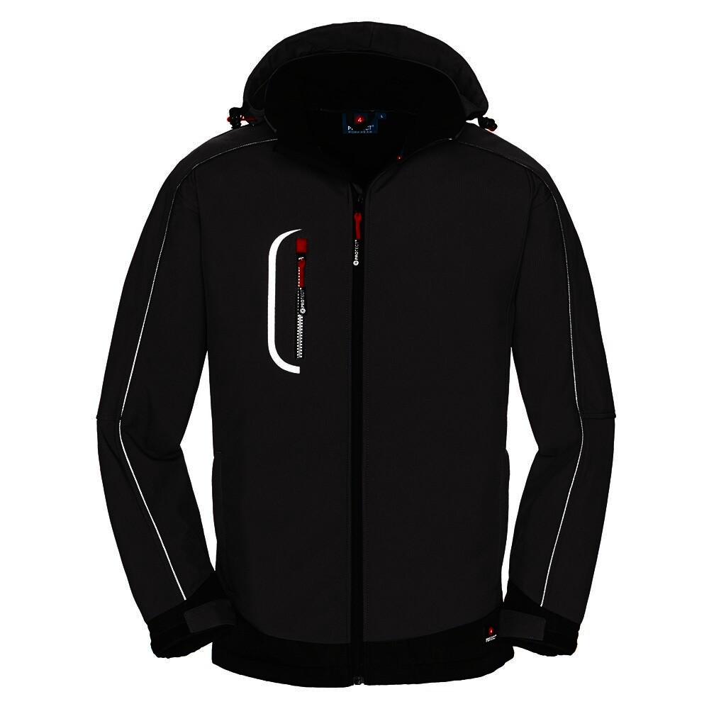 Softshell-Jacke MONTANA, grau/schwarz, Gr.XS