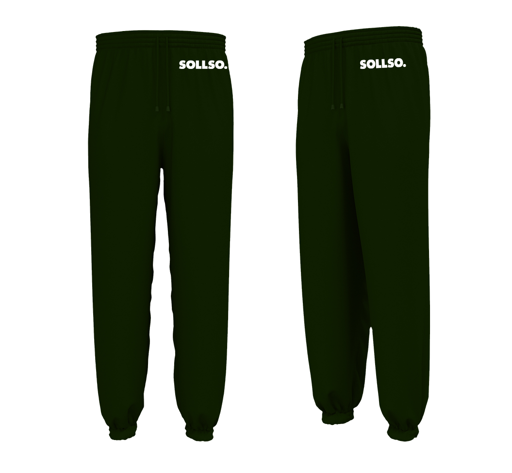 SOLLSO. Sweatpants „Pure Logo klein“, Farbe Jungle Green, Größe 3XL SOLLSO. Sweatpants „Pure Logo klein“, Farbe Jungle Green, Größe 3XL