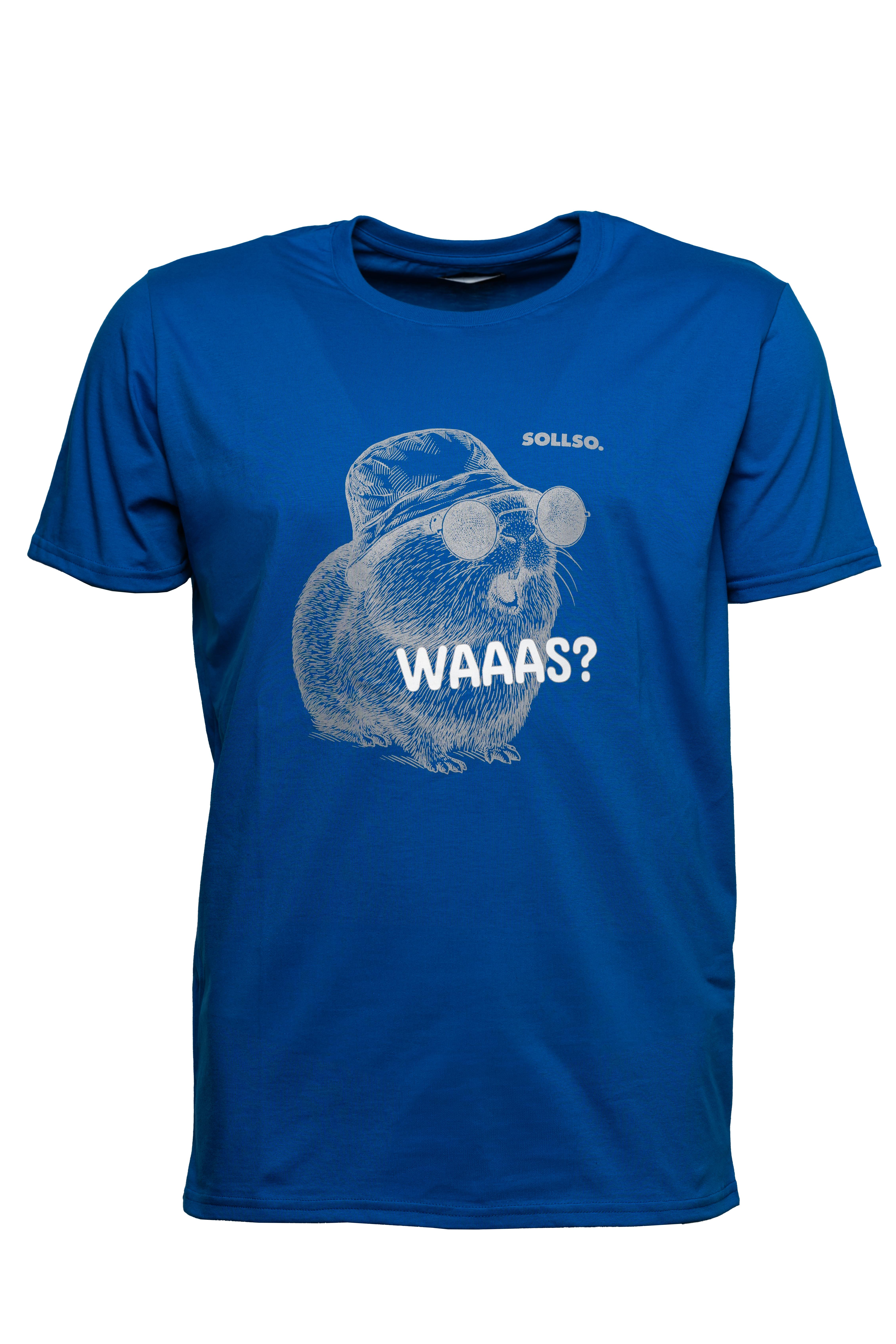 SOLLSO. T-Shirt "Guinea Pig" Farbe Ocean Blue, Größe 3XL