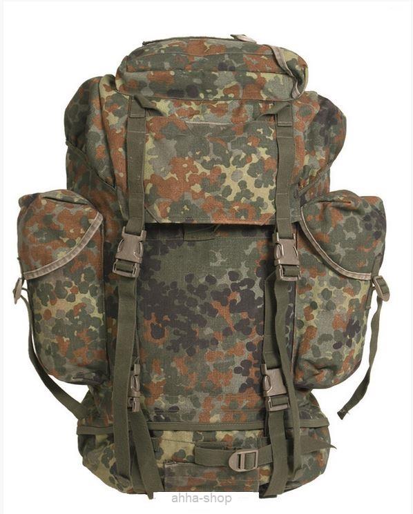 BUNDESWEHR KAMPFRUCKSACK 65L ORIGINAL FLECKTARN BW RUCKSACK GEBRAUCHT(113015702642)