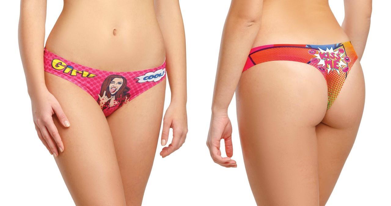 Memème COMIC FANS PINK Tanga, Größe M