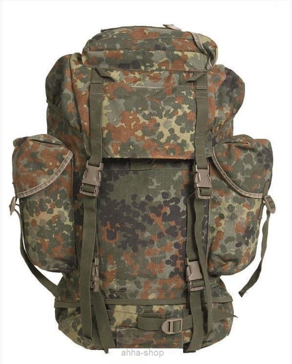 BUNDESWEHR KAMPFRUCKSACK 65L ORIGINAL FLECKTARN BW RUCKSACK GEBRAUCHT(113015702642)