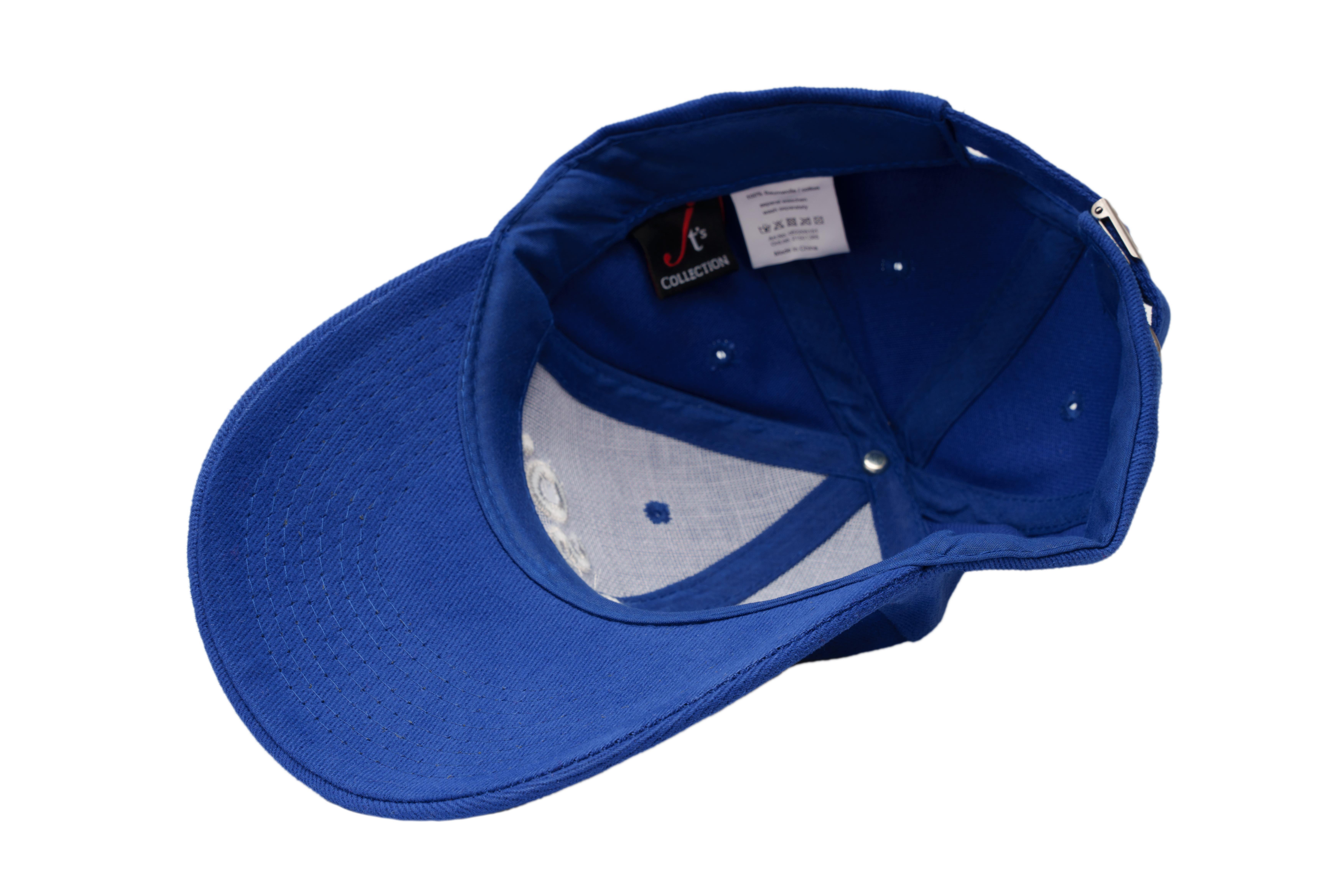 SOLLSO. 6 Panel Strong Front Raver Cap, Blau