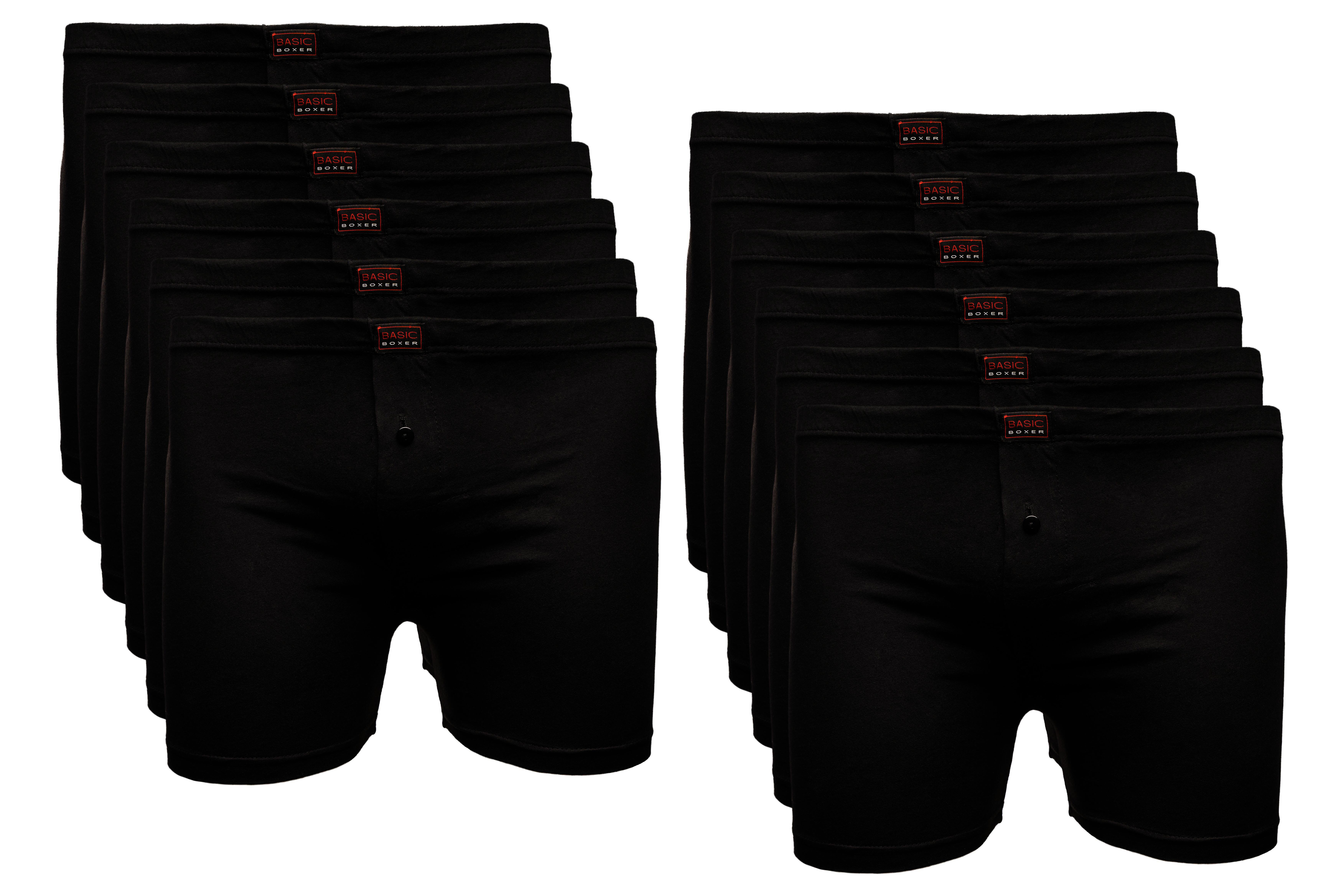 The BAKIS Herren Boxer Short, 4 x 3er Pack, schwarz, Größe 8