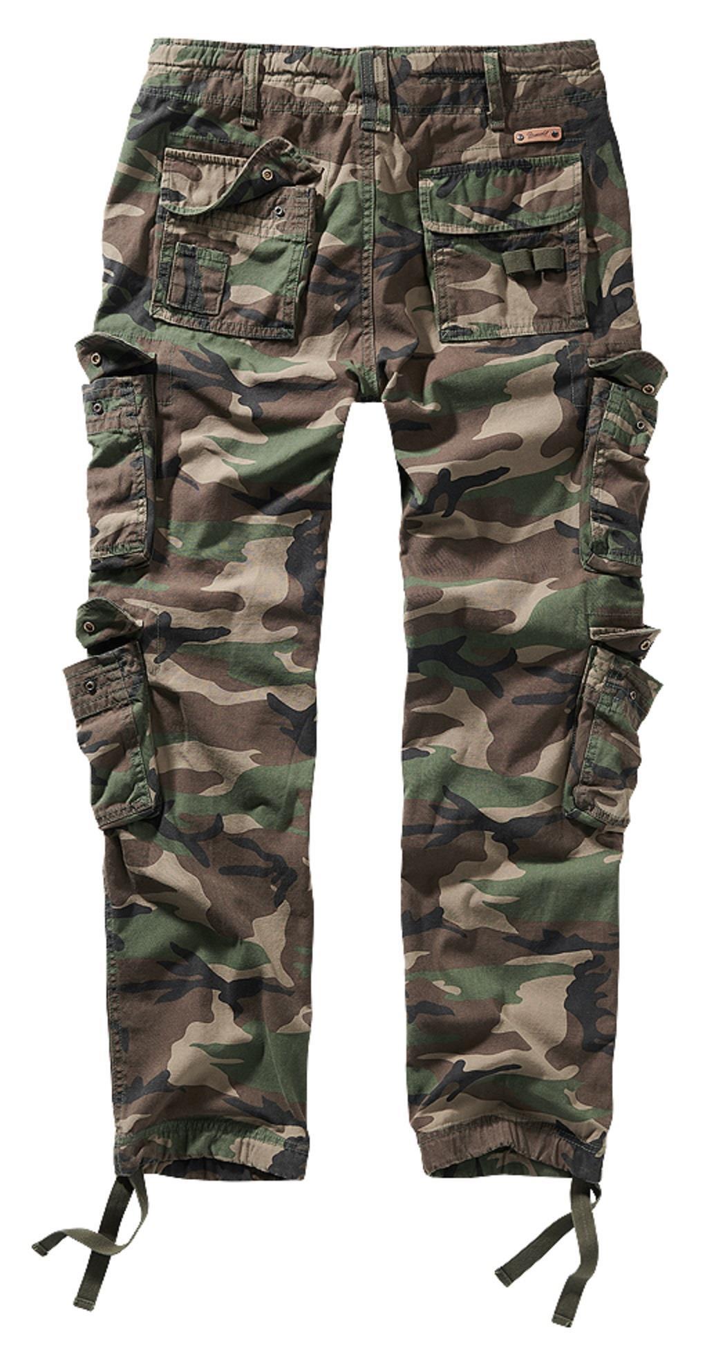 Brandit Pure Slim Fit Trouser, Farbe woodland, Größe S