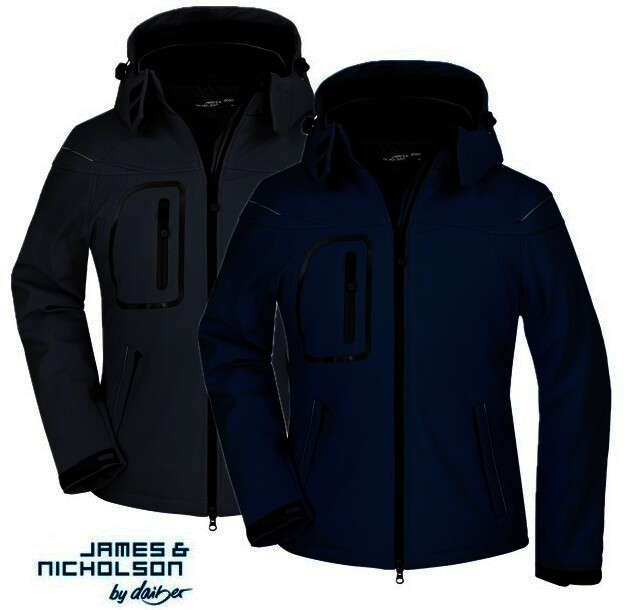 Ladies Winter Softshell Jacke, Navy, Gr.L