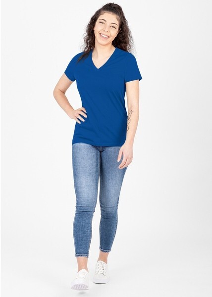 JAKO Damen T-Shirt Organic, blau, Gr.48