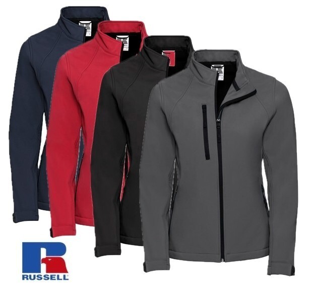 RUSSELL Damen-Softshell-Jacke, Schwarz, Gr.L