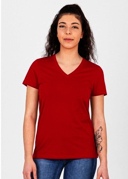 JAKO Damen T-Shirt Organic, rot, Gr.44