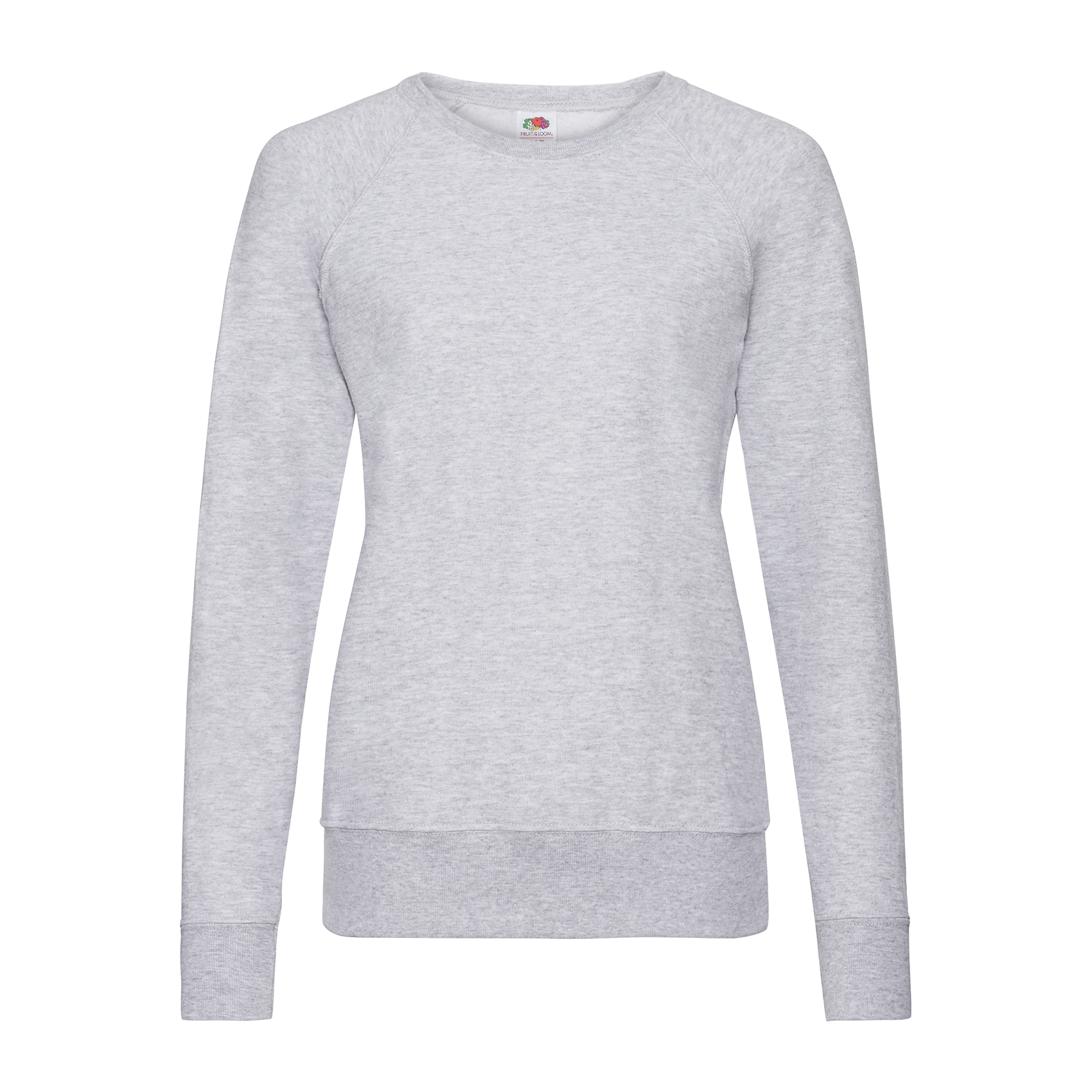 FOTL Lightweight Raglan Lady-Sweatshirt , grau melliert, Gr.L