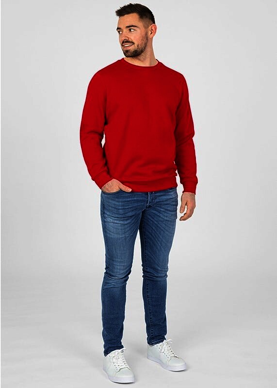 JAKO Sweat-Shirt Organic, rot, Gr.XXL