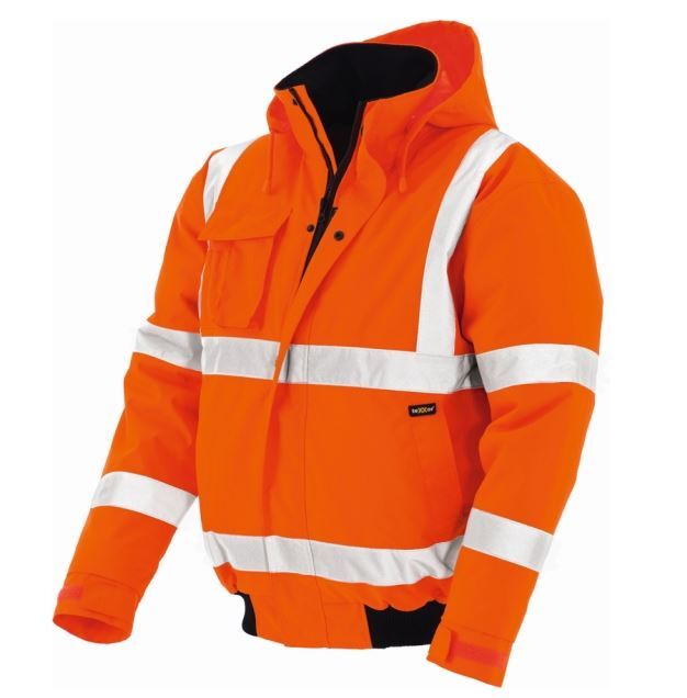 teXXor Warnschutz-Pilotenjacke Whistler wasserdichte, winddichte Arbeitsjacke, leuchtorange, 4119