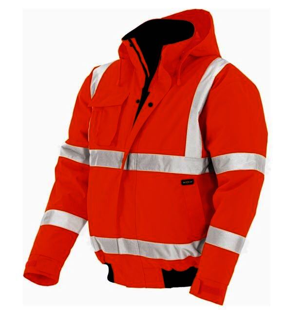 teXXor Warnschutz-Pilotenjacke Whistler wasserdichte, winddichte Arbeitsjacke, leuchtorange, 4119