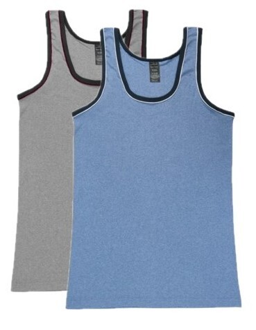 2er-Pack Herren-Unterhemd 22590, mit Paspelierung, Pack 1, Gr.7