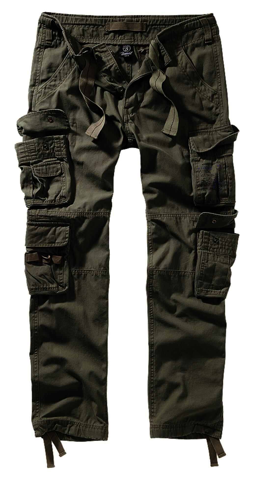 Brandit Pure Slim Fit Trouser, Farbe oliv, Größe XL