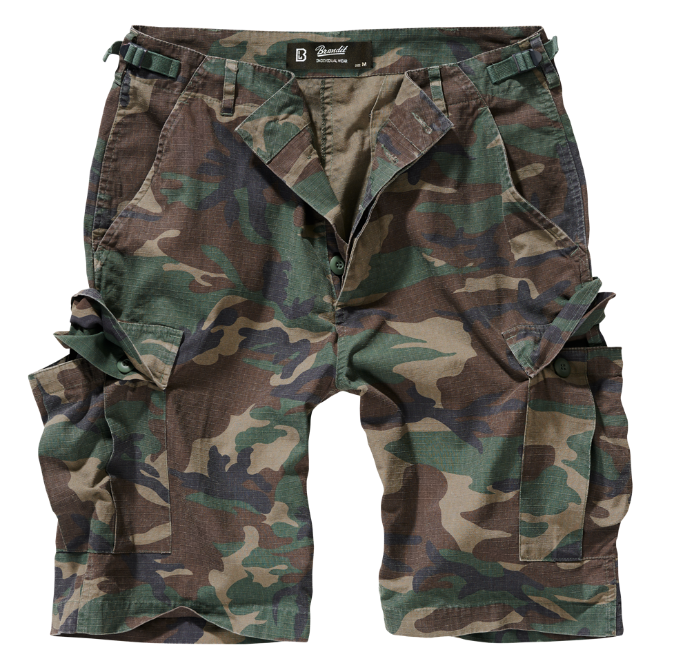 Brandit BDU Ripstop Shorts, Farbe woodland