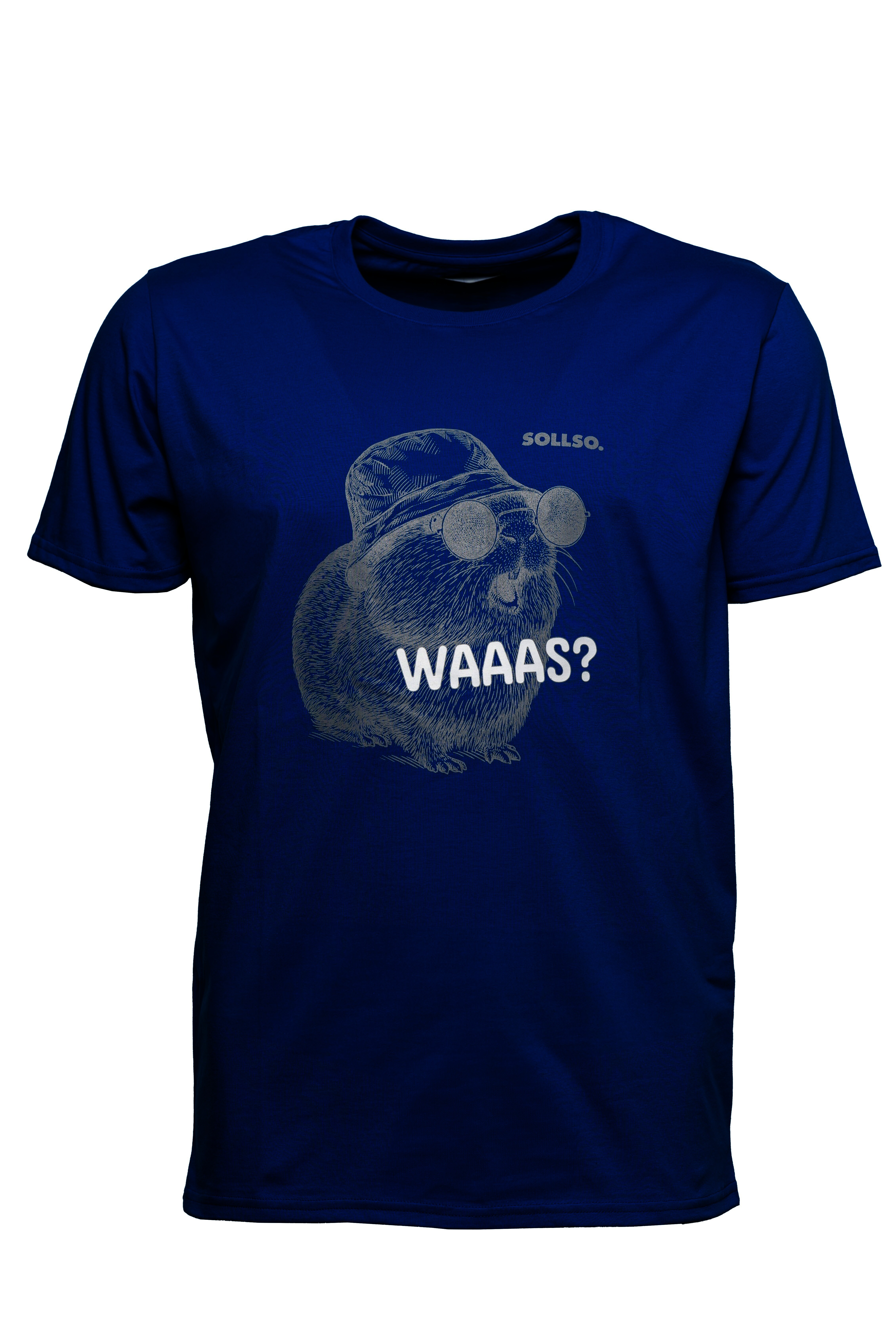 T-Shirt "Capybara" Ocean Blue by SOLLSO., Gr.10XL