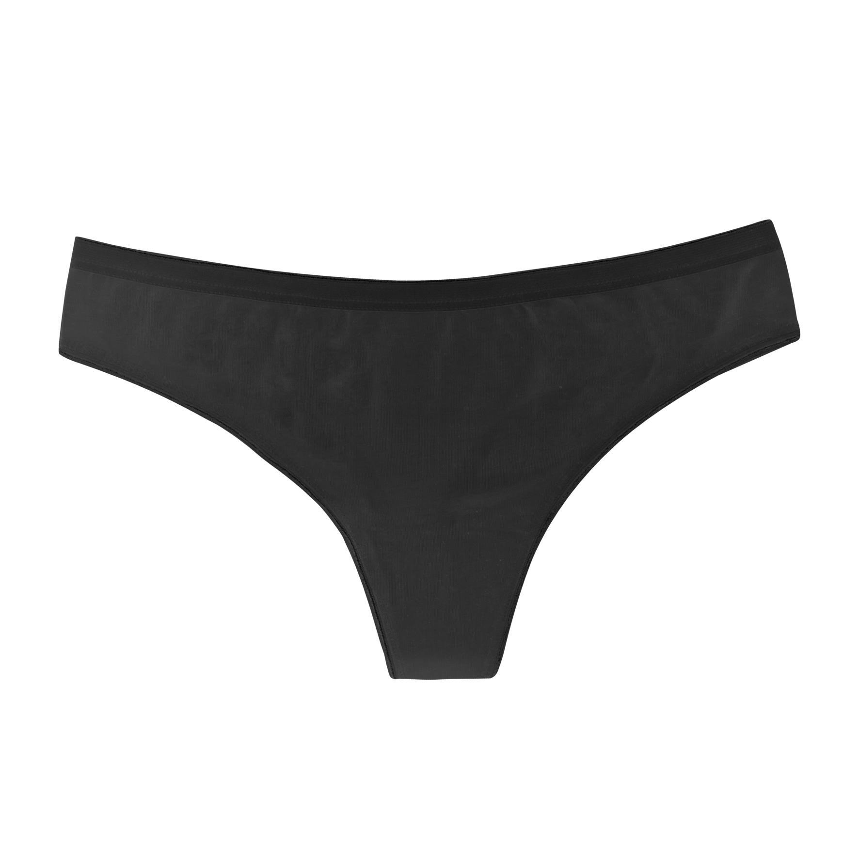 Damen Tanga 10112, Schwarz, 2 x 3er Pack, Gr.36/38
