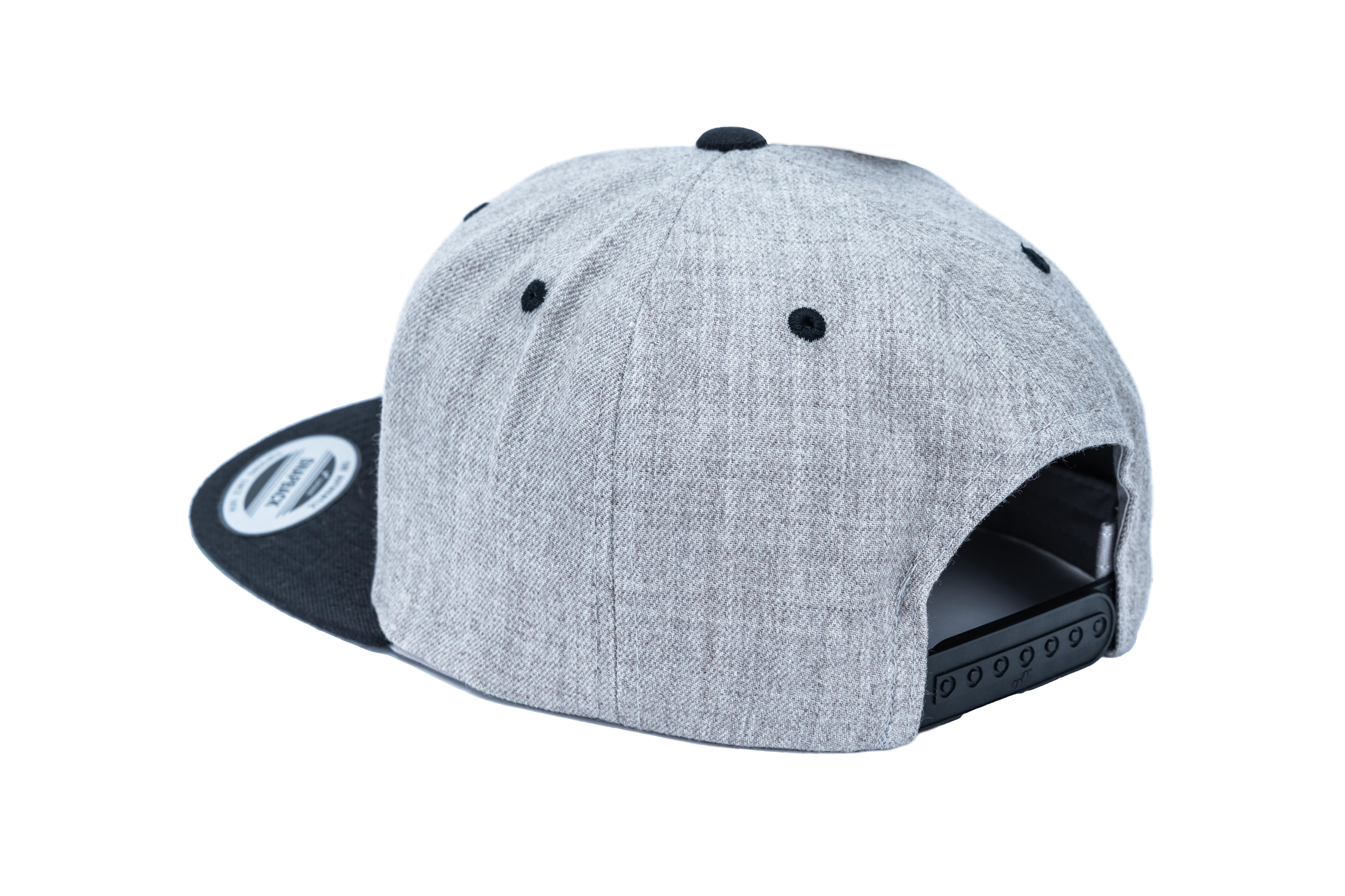 SOLLSO. Classic Snapback 2-Tone Cap, Heather-Red