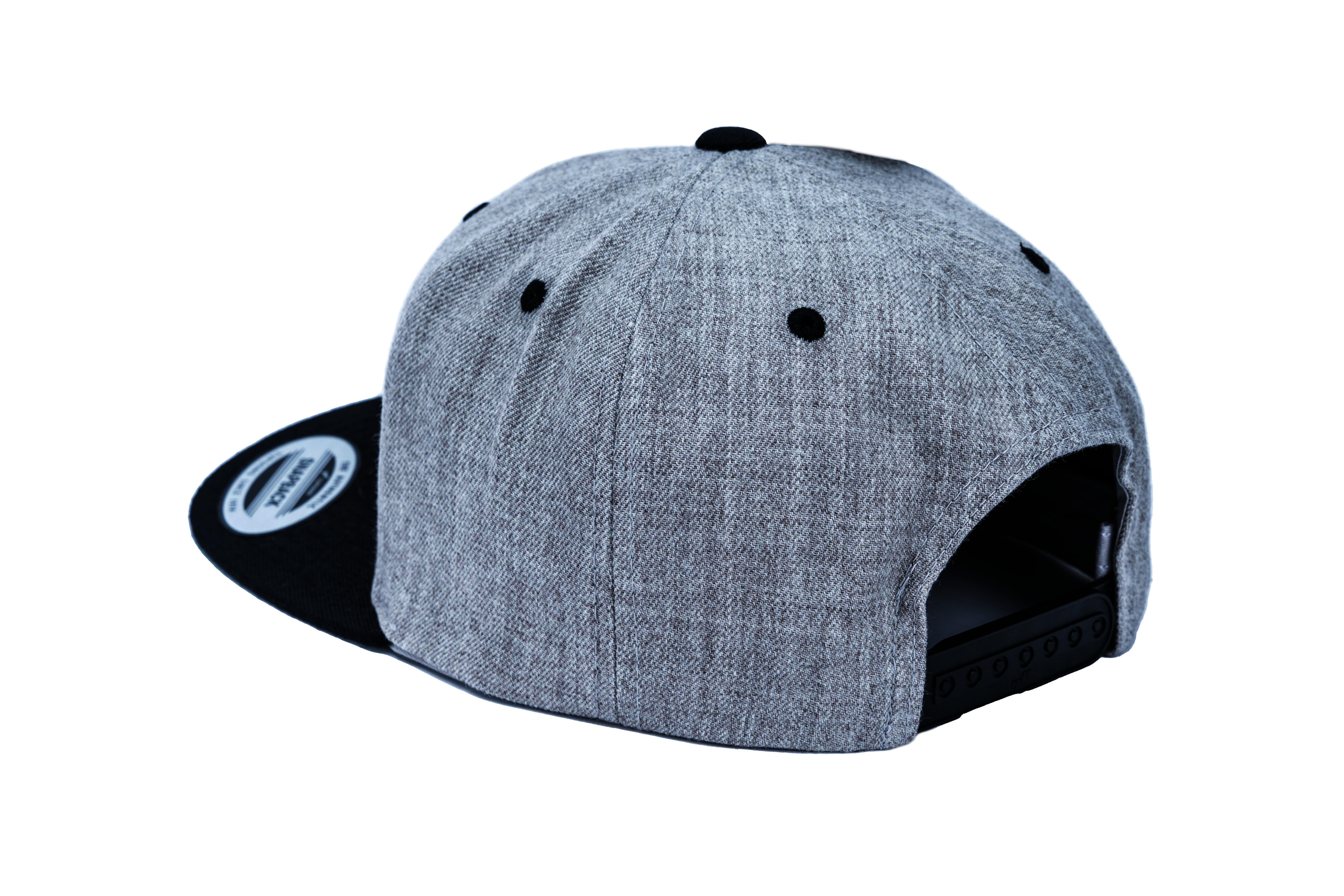 SOLLSO. Classic Snapback 2-Tone Cap, Heather-Red