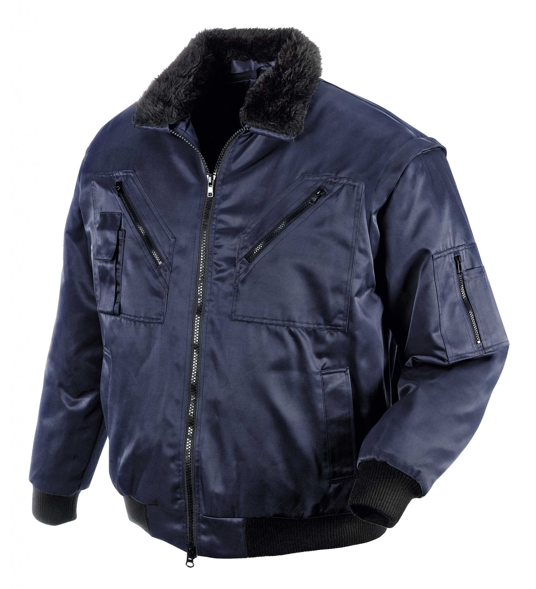 teXXor Piloten Oslo Arbeitsjacke mit abnehmbaren Ärmeln marine, 4174, Größe 4XL