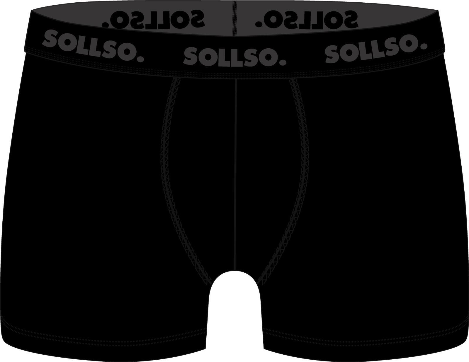 3er Pack Herren Boxershort, Bambusviskose, Schwarz/Schwarz, Gr.XL