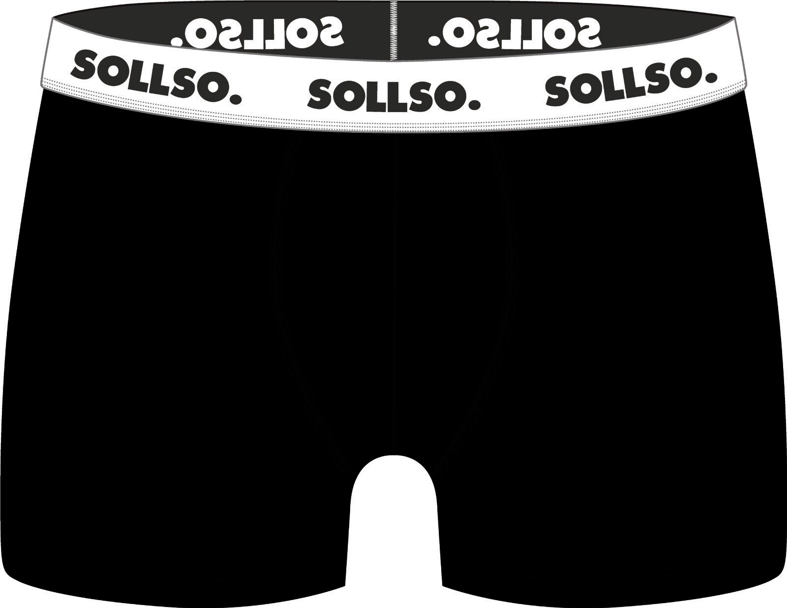 3er Pack Herren Boxershort, Bambusviskose, Schwarz/Weiß, Gr.L