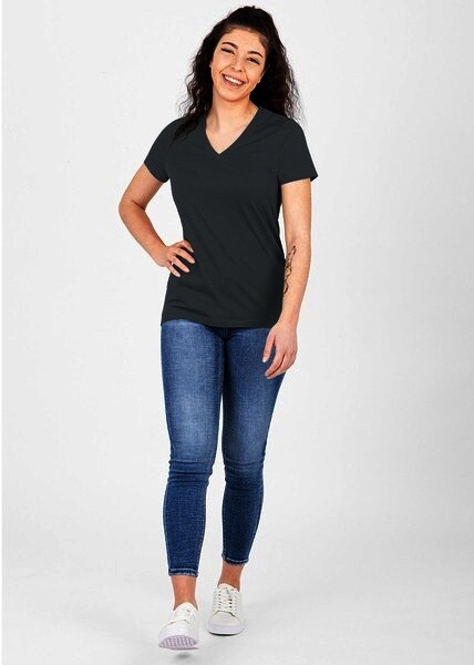 JAKO Damen T-Shirt Organic, steingrau, Gr.44