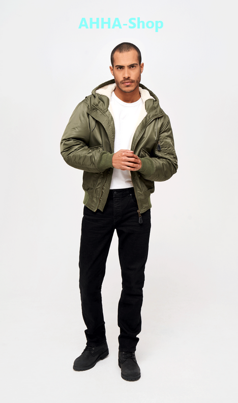 Brandit CWU Jacket hooded oliv, Größe 3XL