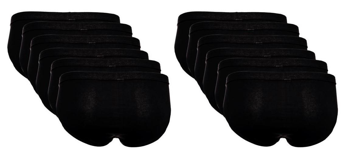 The BAKIS Herren Sportslip, 4 x 3er Pack, schwarz, Größe 10