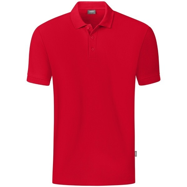 JAKO Herren Polo-Shirt Organic, rot, Gr.M