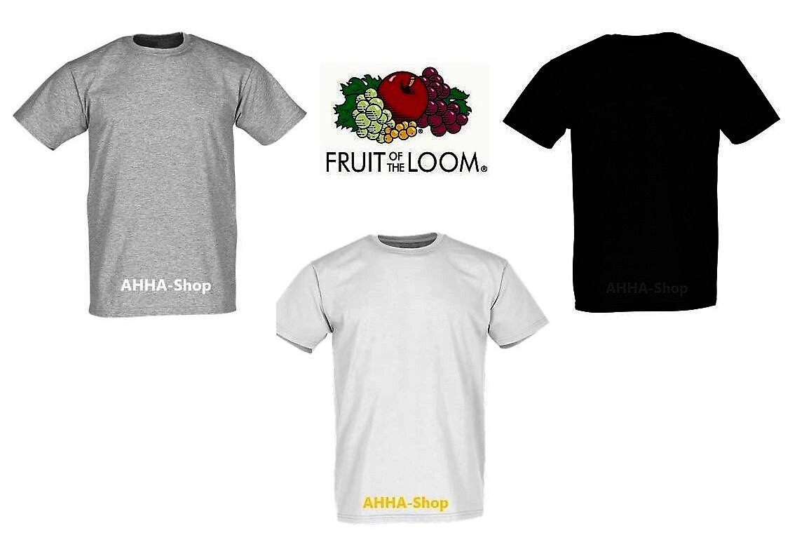 FRUIT OF THE LOOM Super Premium T-Shirt, Farbe weiß, Gr.3XL, 5er Pack