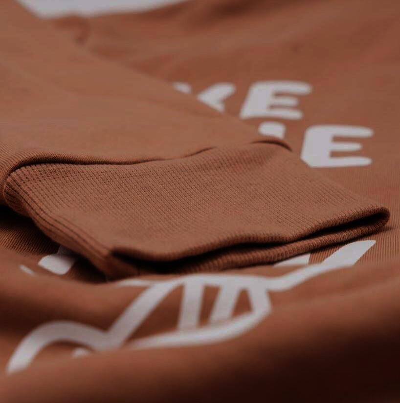 SOLLSO. Hoodie „No Panic Sloth“, Farbe Desert Beige, Größe XL