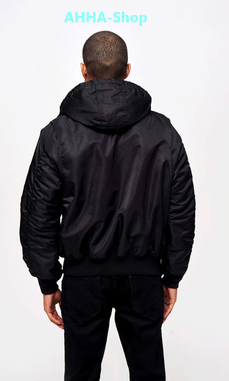 Brandit CWU Jacket hooded schwarz, Größe XL