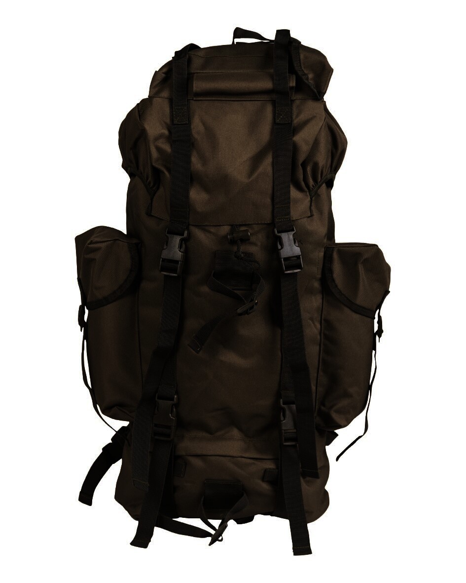 65 Liter Bundeswehr Rucksack Outdoor Trekking, impr. oliv