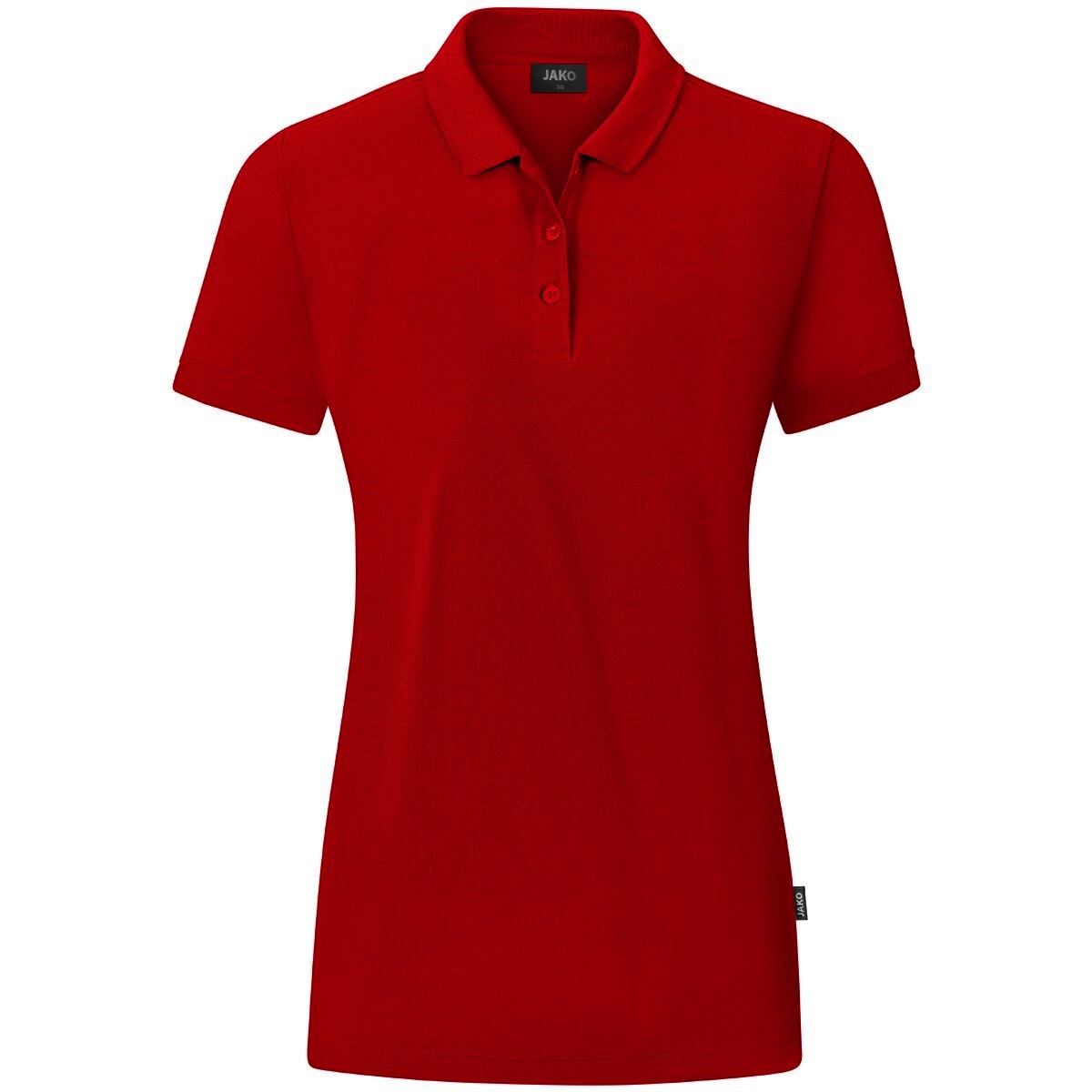 JAKO Damen Polo-Shirt Organic, rot, Gr.34