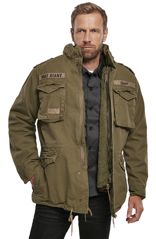Brandit M-65 Giant Jacket, oliv, Größe XXL